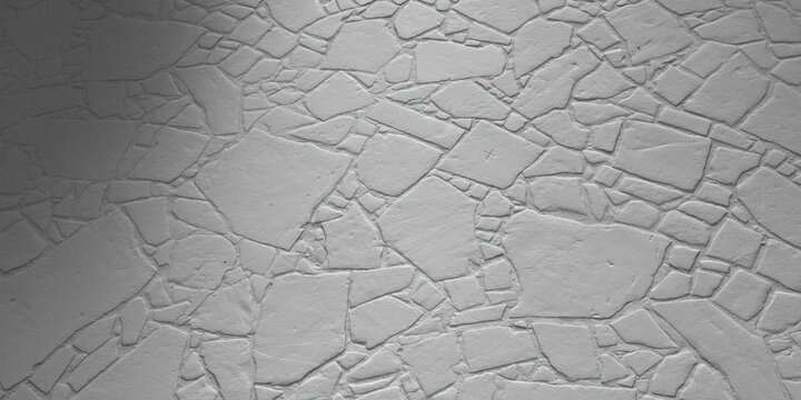 Light grey Flagstone pavement texture featuring irregular interlocking stone tiles natural outdoor patio floor background flat slate paving surface full frame photo setup design