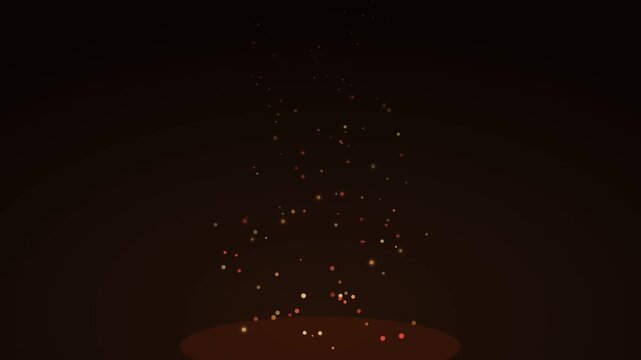Rising ember plume abstract background
