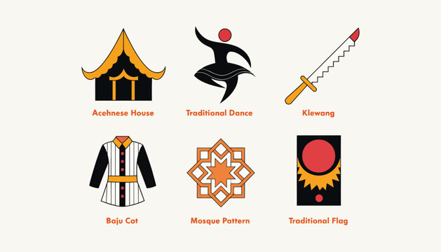 Balinese cultural symbols and traditional elements