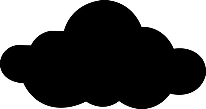 Cloud Silhouette Rounded Shape