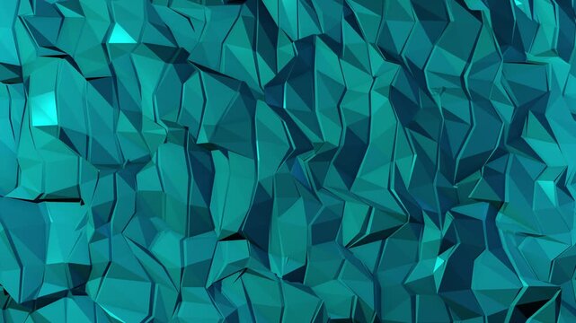 Abstract triangular background with colorful light. 3D lines Render
