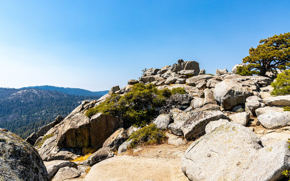 View of The Sierra Nevada Mountains From Buena Vista Peak, Kings Canyon National Park, California, USA