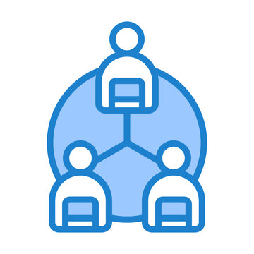 Shared Workspace Icon - Blue Style
