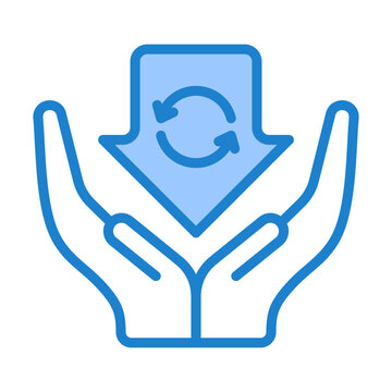 Version Control Icon - Blue Style