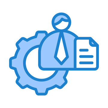 Data Engineer Icon - Blue Style