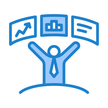 Bi Developer Icon - Blue Style
