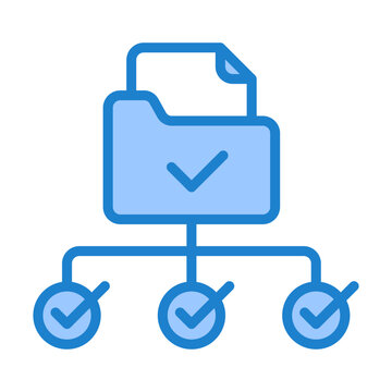 Structured Data Icon - Blue Style