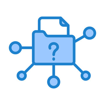 Unstructured Data Icon - Blue Style
