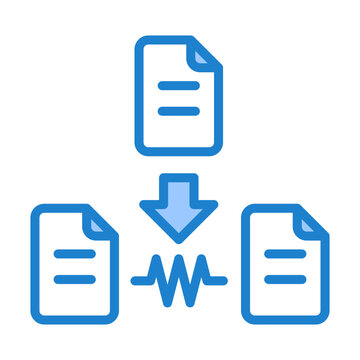 Third Party Data Icon - Blue Style