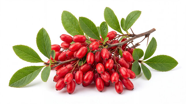 Create a premium realistic barberry fruit botanical asset