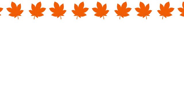 Autumn Decorative Line Animation