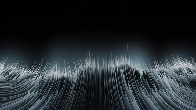 Abstract wave of vertical glowing data lines creating a dynamic digital landscape background with abstract vertical landscape background computing