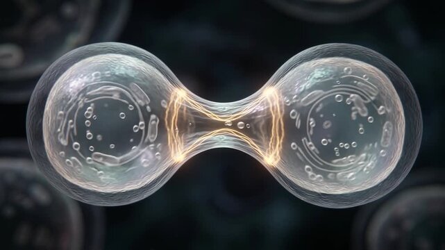 Cell Division Animation Mitosis Process Visualization
