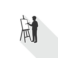 Fototapeta premium simple monochrome vector icon representing back to school, classroom, education, learning, teaching, and academic activities.