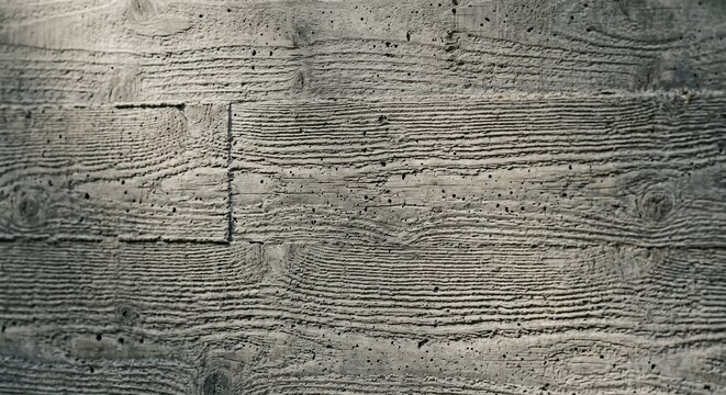 Rough board formed gray concrete wall surface texture backdrop