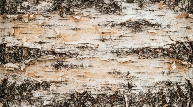 Birch tree bark texture close up natural pattern