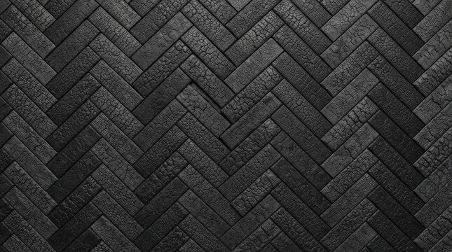 Burnt wood herringbone texture background
