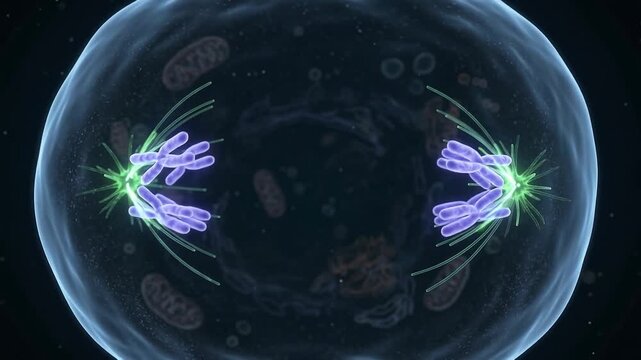 Cell Division Animation Mitosis Chromosome Movement