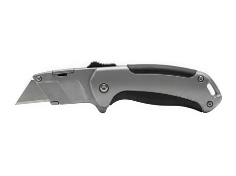 folding pocket utility knife cutting hand tool isolated on transparent background