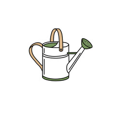 Classic Metal Watering Can Vector Icon for Gardening  © Imaginaria visuals