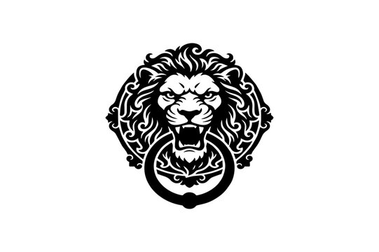 lion head vector