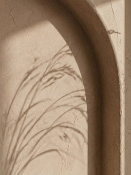 Abstract Wabi Sabi Beige Plaster Commercial Stock Asset V3