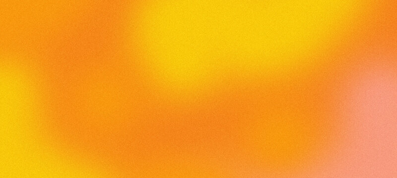 Abstract yellow and orange gradient background with soft grainy texture