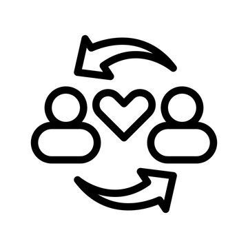 Empathy Icon Vector Symbol Design Illustration