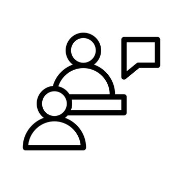 Interview Icon Vector Symbol Design Illustration
