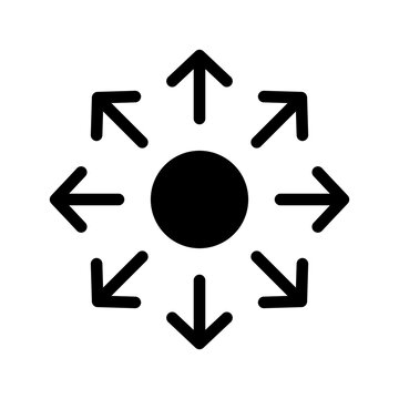Expansion Icon Vector Symbol Design Illustration
