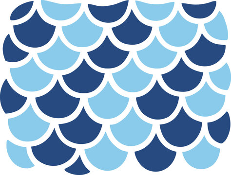 Blue fish scale pattern. Blue fish scale pattern for textile and surface design