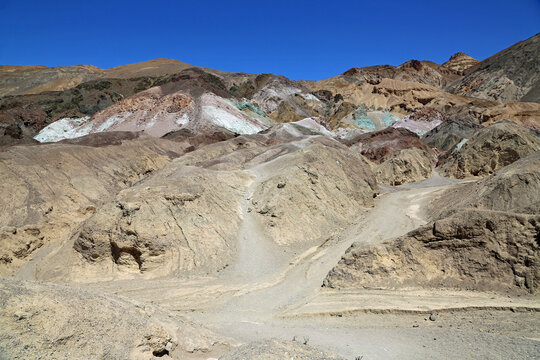 Trails in Artist's Palette - Death Valley National Park, California