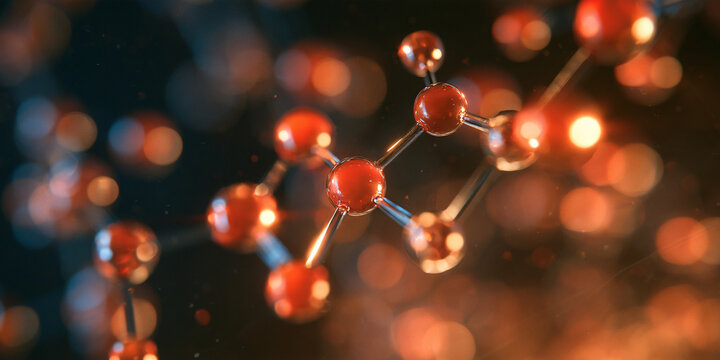 Macro View of a Digital Molecular Model Representing Precision Medicine Concepts