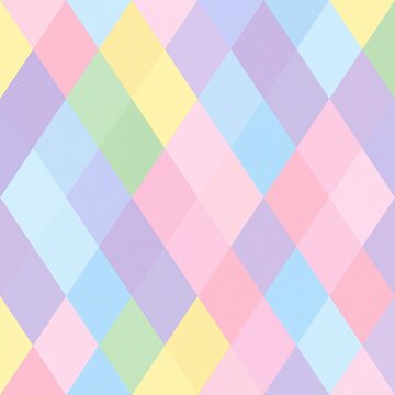 Pastel geometric diamond pattern background design