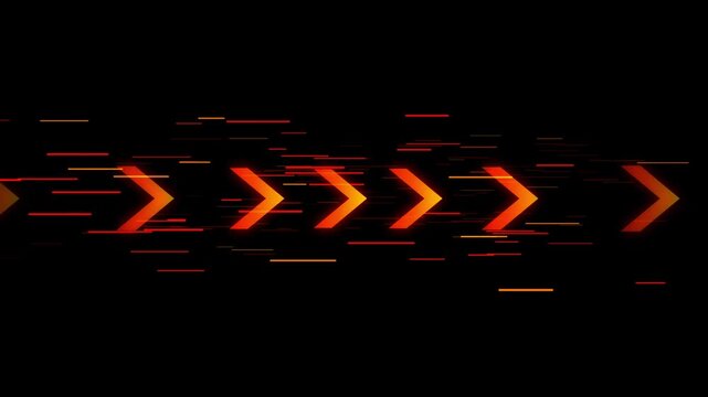 Abstract neon zigzag motion background, loop