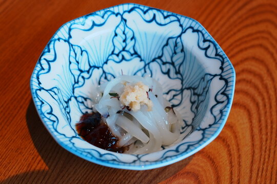 Ika Somen, Fresh Japanese Raw Squid Sashimi