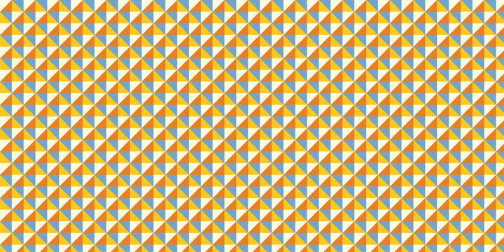 abstract square mosaic tiles colorful vector triangle overlap fabric print grid geometric ornament diagonal style square rectangle textile background.