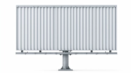 Naklejka premium Large empty billboard mockup on white background