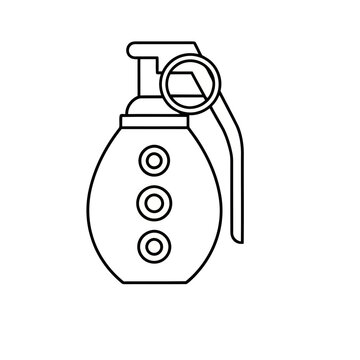Hand grenade outline