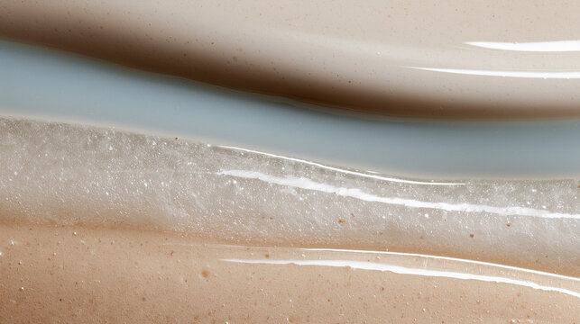 Extreme macro layered porcelain in ivory and pale blue tones, luxurious translucent ceramic texture background