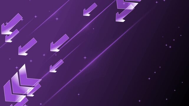 Abstract diagonal background with translucent arrows pointing down-left animation