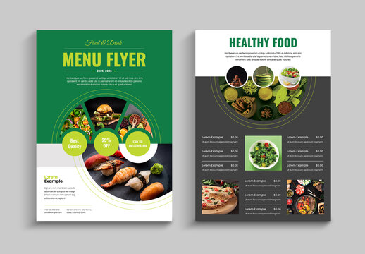 Food Menu Flyer Template