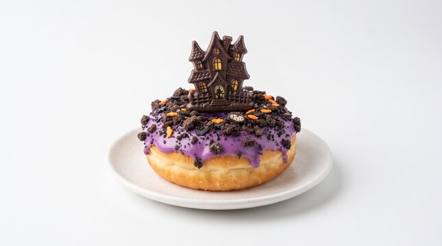Spooky haunted donut