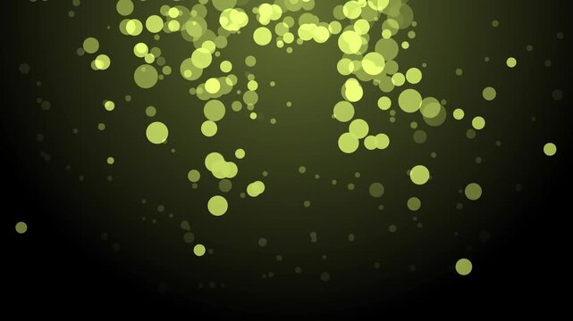 Monochrome bokeh lights abstract dots with dreamy depth background animation