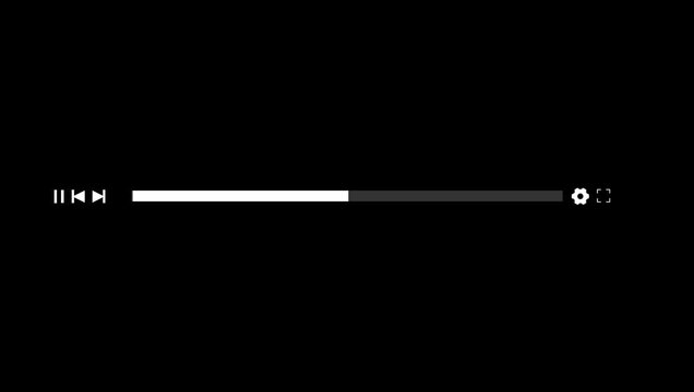 Music Player Timeline Animation with Audio Reactor, Scroll Bar and Media Track Progress