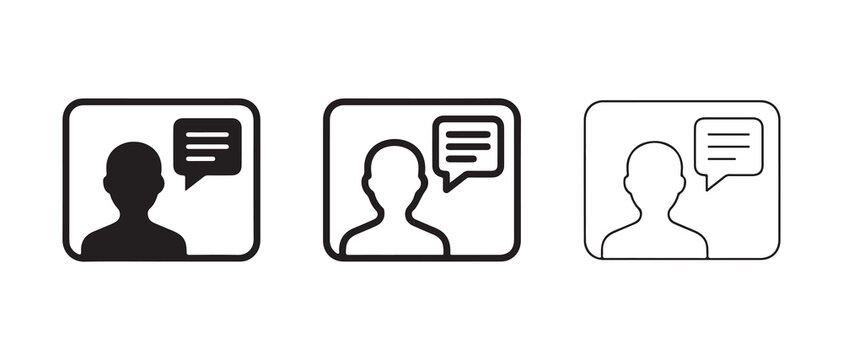 people speaking with thought bubbles for communication and conversation design