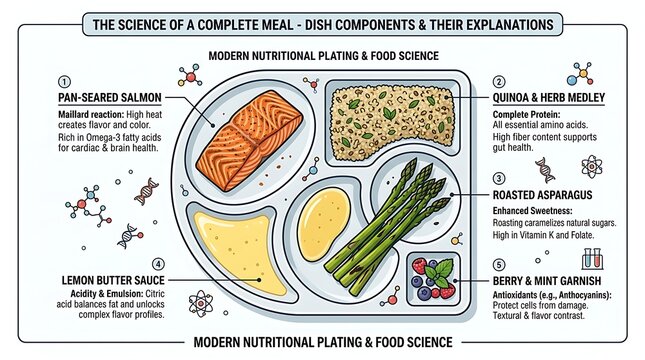 Nutritional Balance and Food Science Principles for Healthy Meal Composition