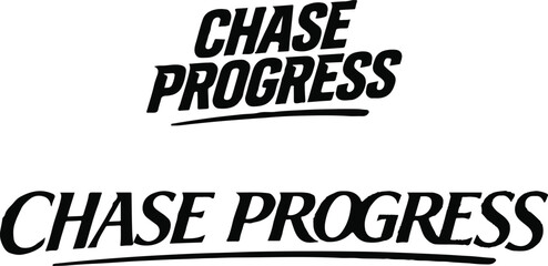 Obraz premium Visual identity and branding exploration for 'chase progress' a dynamic and motivating logo design