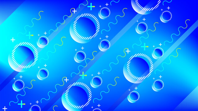 blue gradient color creative modern abstract background with circles