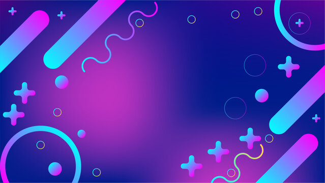 abstract blue background with circles